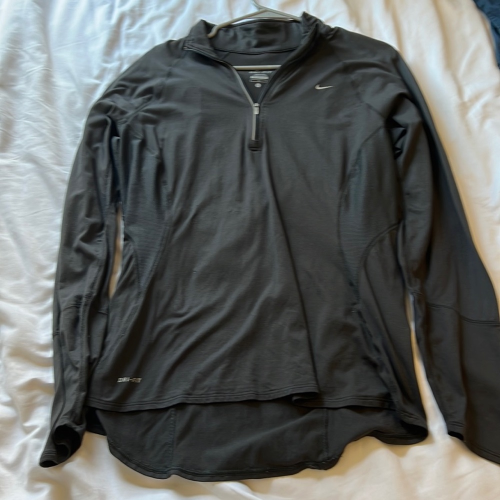 Nike dark gray athletic quarter zip